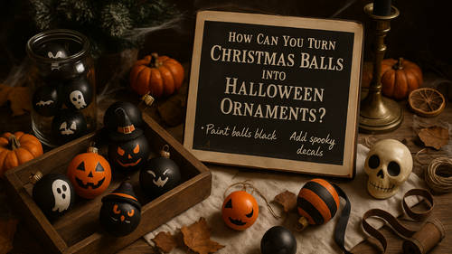 How to Turn Christmas Balls into Halloween Ornaments – Step-by-Step DIY Guide