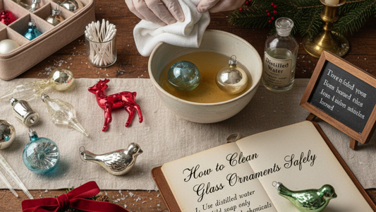 How to Clean Glass Ornaments Safely