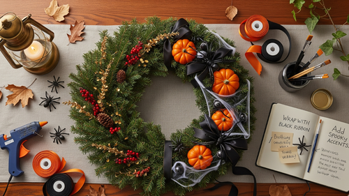 How to Repurpose Christmas Garland for Halloween | DIY Guide