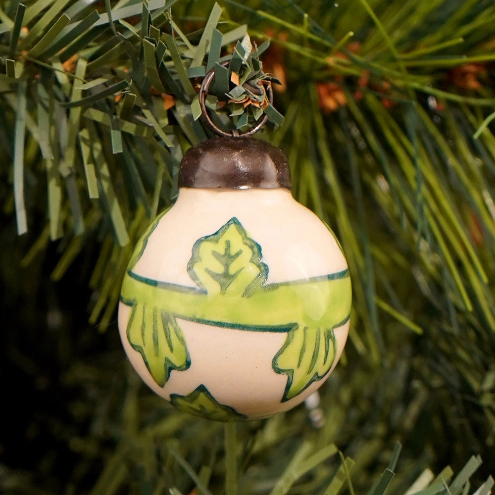 Artisan Multicolor Ceramic Christmas Ornaments Set of 25 CO-65426