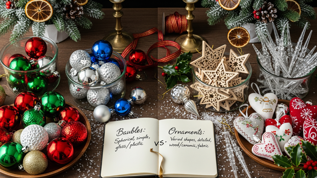 What Is the Difference Between Baubles and Ornaments?